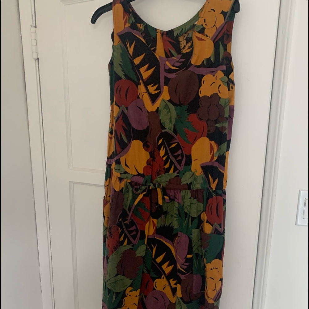 Vintage Hanamura linen lined sundress MINT Luxury brand
